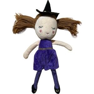 Cynthia Rowley Plush Witch Doll Curious New York Stuffed Animal Halloween Girl